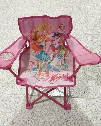 Sedia pieghevole da bambina del Winx Club
