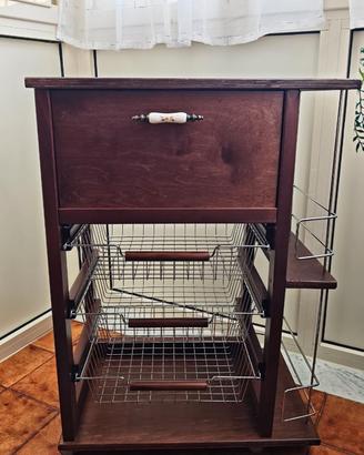 Mobiletto carrello da cucina