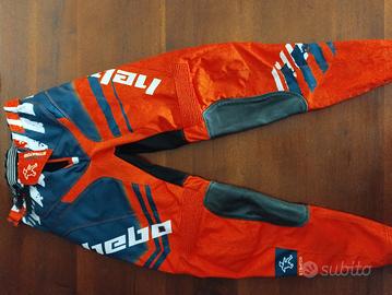 pantaloni ragazzo moto cross 