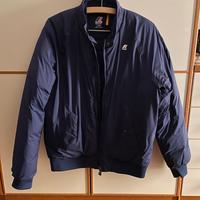 BOMBER PIUMINO K-WAY BLU TAGLIA L NUOVO