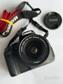 Canon 600d con obbiettivo zoom 18 55