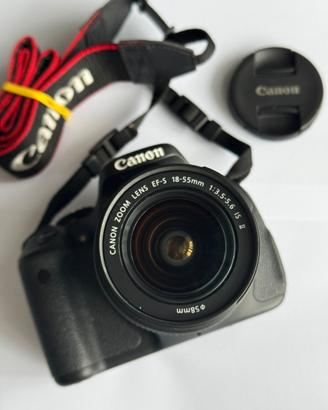 Canon 600d con obbiettivo zoom 18 55