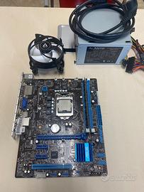 Scheda madre Asus P8H61-M LX2 R2.0, CPU Intel I5