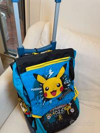 Zaino trolley Pokémon Pikachu con Trolley