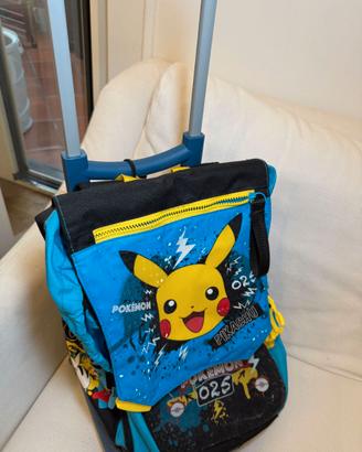 Zaino trolley Pokémon Pikachu con Trolley