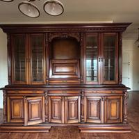 Credenza Vetrina Classica in Legno Massiccio