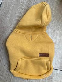 Felpa con cappuccio  (giallo pastello)