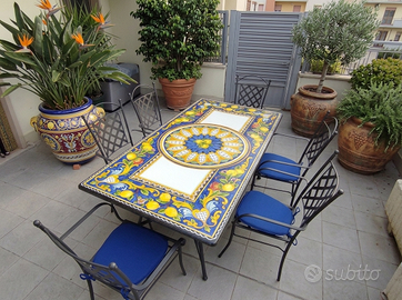 TAVOLO IN PIETRA LAVICA MIS. 200X100 CM. IN ITALIA