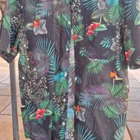 Camicia H&M floreale/tropicale a maniche corte