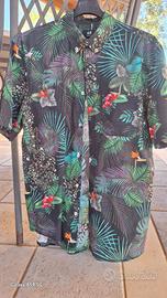 Camicia H&M floreale/tropicale a maniche corte