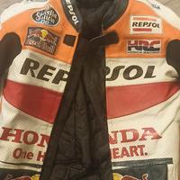 giacca moto in pelle Repsol 