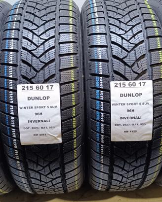 4 GOMME 215 60 17 DUNLOP INV RIF4057