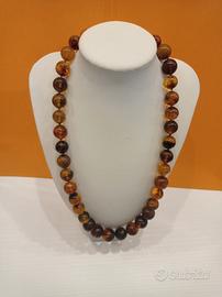 collana in ambra  sfere