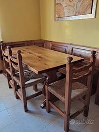 Giropanca +tavolo + 3 sedie