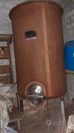 Silos cisterna in vetroresina per vino 1000 l