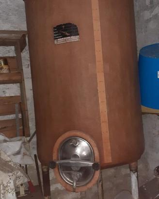 Silos cisterna in vetroresina per vino 1000 l