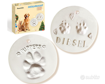 Kit Impronta Cane 2 Pezzi in Argilla – Decorazione