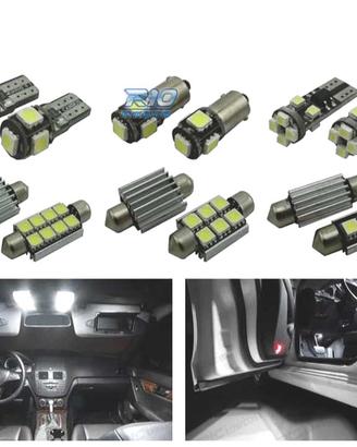 KIT 14 LAMPADE LED INTERNE PER MERCEDES CLASSE C C