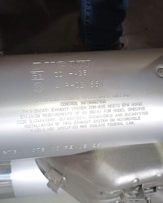 Silenziatore di scarico per Ducati Multistrada