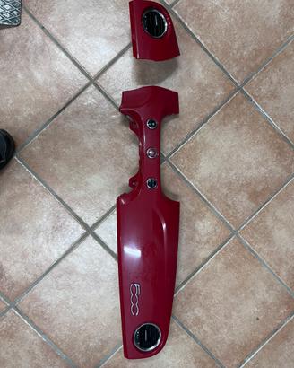 Plancia cover cruscotto Fiat 500 rossa