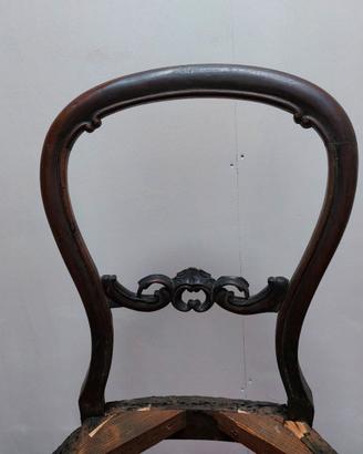 Sedia inglese vittoriana Balloon Back