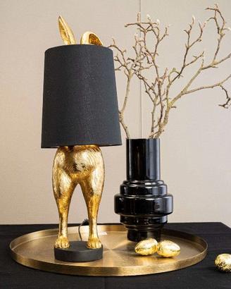 LAMPADA HIDING BUNNY ORO/NERA