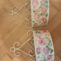 2 Porta oggetti in metallo