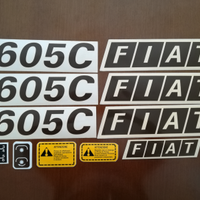 Decalcomanie adesivi trattore Fiat 605 C