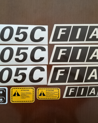 Decalcomanie adesivi trattore Fiat 605 C