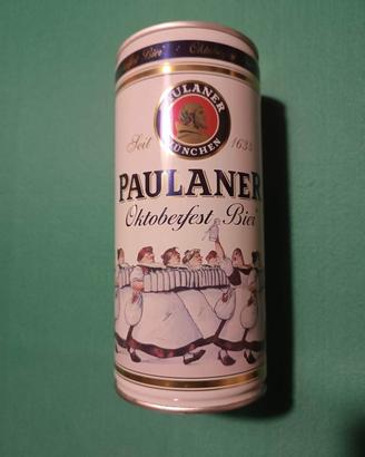 Birra Paulaner lattina da collezione 1L