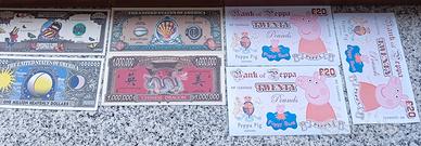 Lotto 7 banconote :  USA e Inghilterra FDS