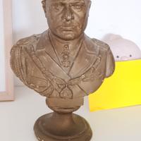 Busto di gesso con copertura effetto bronzo