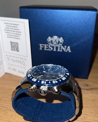 FESTINA CERAMIC CHRONOGRAPH Uomo -NUOVO FULL SET -