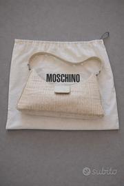 borsetta Moschino originale con logo all over