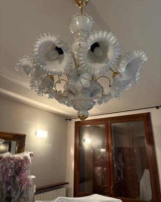 Lampadario vetro di murano