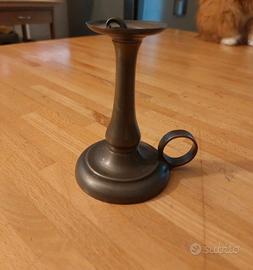 Portacandela in peltro