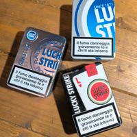 pacchetti in latta da collezione lucky strike