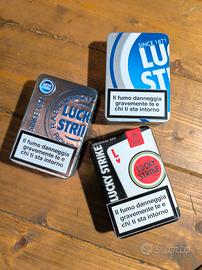 pacchetti in latta da collezione lucky strike
