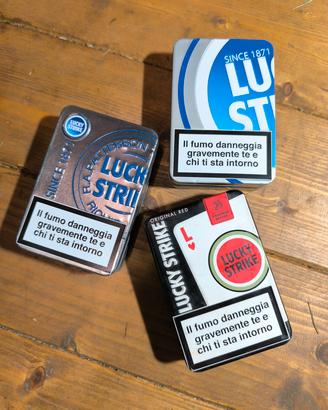 pacchetti in latta da collezione lucky strike