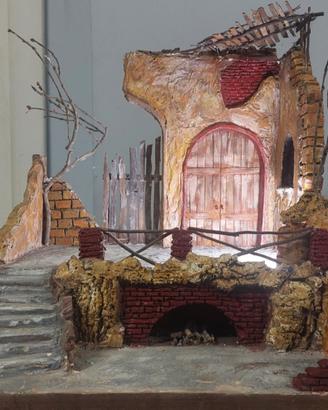 Presepe artigianale fatto a mano-Prezzo Trattabile