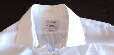 T M Lewin London camicia uomo tg 43 polsino dopp