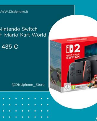 NINTENDO SWITCH 2 + MARIO KART WORLD NUOVO