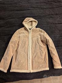 Giacca Beige con Interno in Pelliccia Sintetica