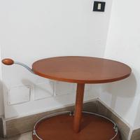 Carrello di Servizio Moderno in Legno di Ciliegio 