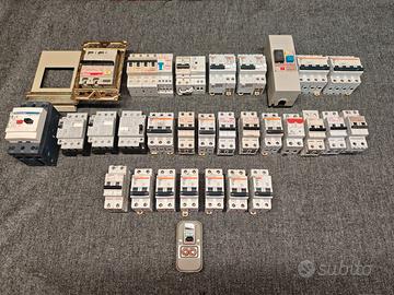 Set i interruttori magnetoermici e salvavita