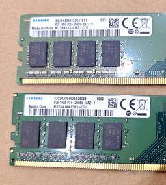 Kit RAM 16GB (2x8GB) DDR4 2666MHz Samsung per PC D