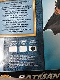 vestito carnevale bimbo Batman anni 7/8 Rubies 
