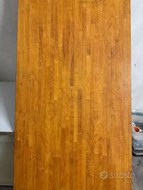 Piano tavolo in legno massello 246×61×3 cm