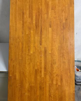 Piano tavolo in legno massello 246×61×3 cm