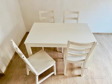 Tavolo allungabile IKEA + 4 sedie